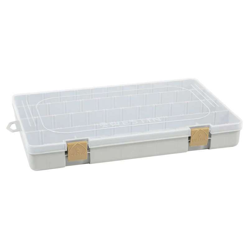 Westin W3 Tackle Box 36x22,5x4,8cm Grey/Clear 1 Westin W3 Tackle Box 36x22,5x4,8cm Grey/Clear